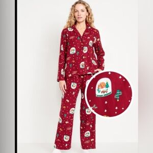 Old Navy Howdy Holidays Flannel Pajama Set